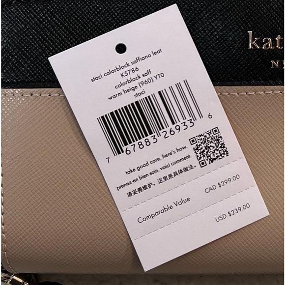 🥳HP Kate Spade Staci Colorblock Large Carryall Wristlet - Picture 14 of 14